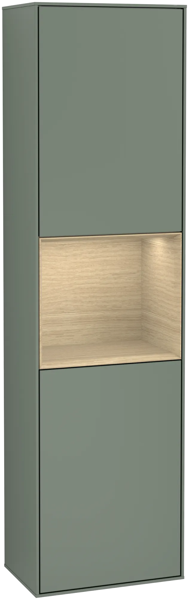 Villeroy & Boch Hochschrank „Finion“ 41,8 × 151,6 cm 2 Türen, Anschlag: rechts, inkl. Beleuchtung Anschlag rechts