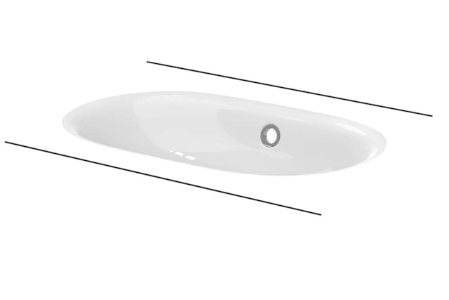 Unterbauwaschtisch „BetteComodo“ 57,4 × 38 × 12 cm, ohne Überlauf, ohne Hahnlochbohrung in Moosgrün Unterbauwaschtisch „BetteComodo“ 57,4 × 38 × 12 cm, ohne Überlauf, ohne Hahnlochbohrung in Moosgrün