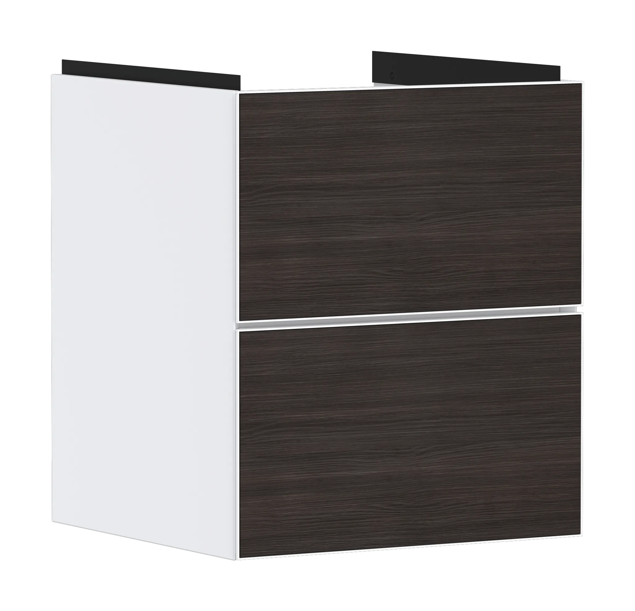 Xevolos E Waschtischunterschrank Mattweiß 480/475 mit 2 Schubkästen für Handwaschbecken Weiß Metallic Xevolos E Waschtischunterschrank Mattweiß 480/475 mit 2 Schubkästen für Handwaschbecken Weiß Metallic