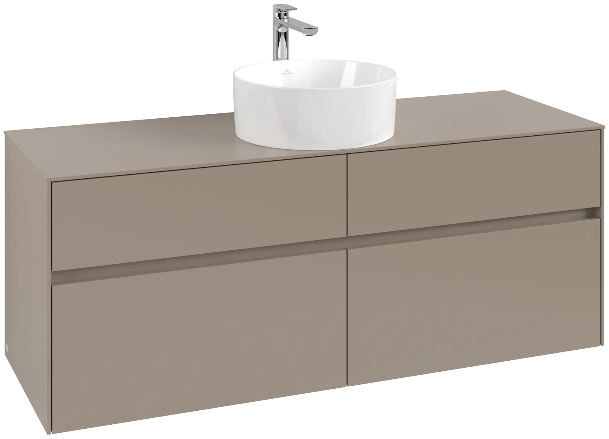 Villeroy & Boch Collaro Waschbeckenunterschrank C045B0, 1400x548x500mm, taupe