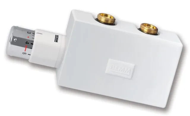 M-Ventil Purline DN15x50mm, DForm, mit Thermostat Puro, Hewi-Rot M-Ventil Purline DN15x50mm, DForm, mit Thermostat Puro, Hewi-Rot