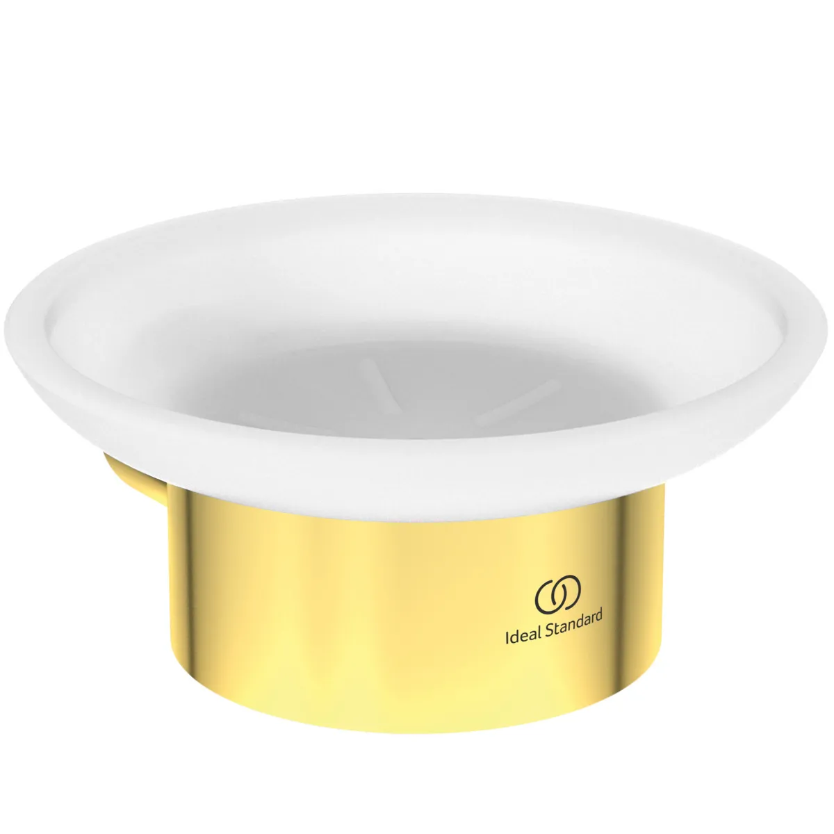 Seifenschale Conca, rund, Brushed Gold