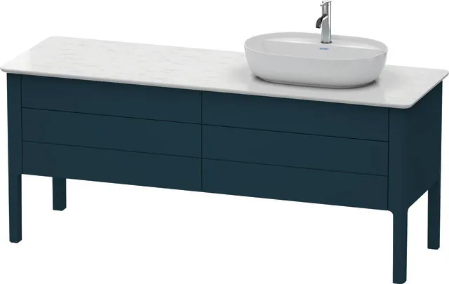 Duravit Waschtischunterschrank bodenstehend „Luv“ 173,3 × 74,3 × 57 cm Nachtblau Seidenmatt Duravit Waschtischunterschrank bodenstehend „Luv“ 173,3 × 74,3 × 57 cm Nachtblau Seidenmatt