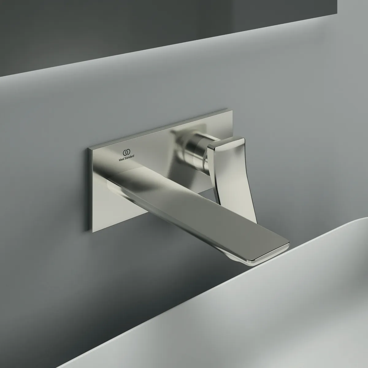 Ideal Standard Wand-Waschtischarmatur Conca Arm A7371GN Silver Storm Ideal Standard Wand-Waschtischarmatur Conca Arm A7371GN Silver Storm