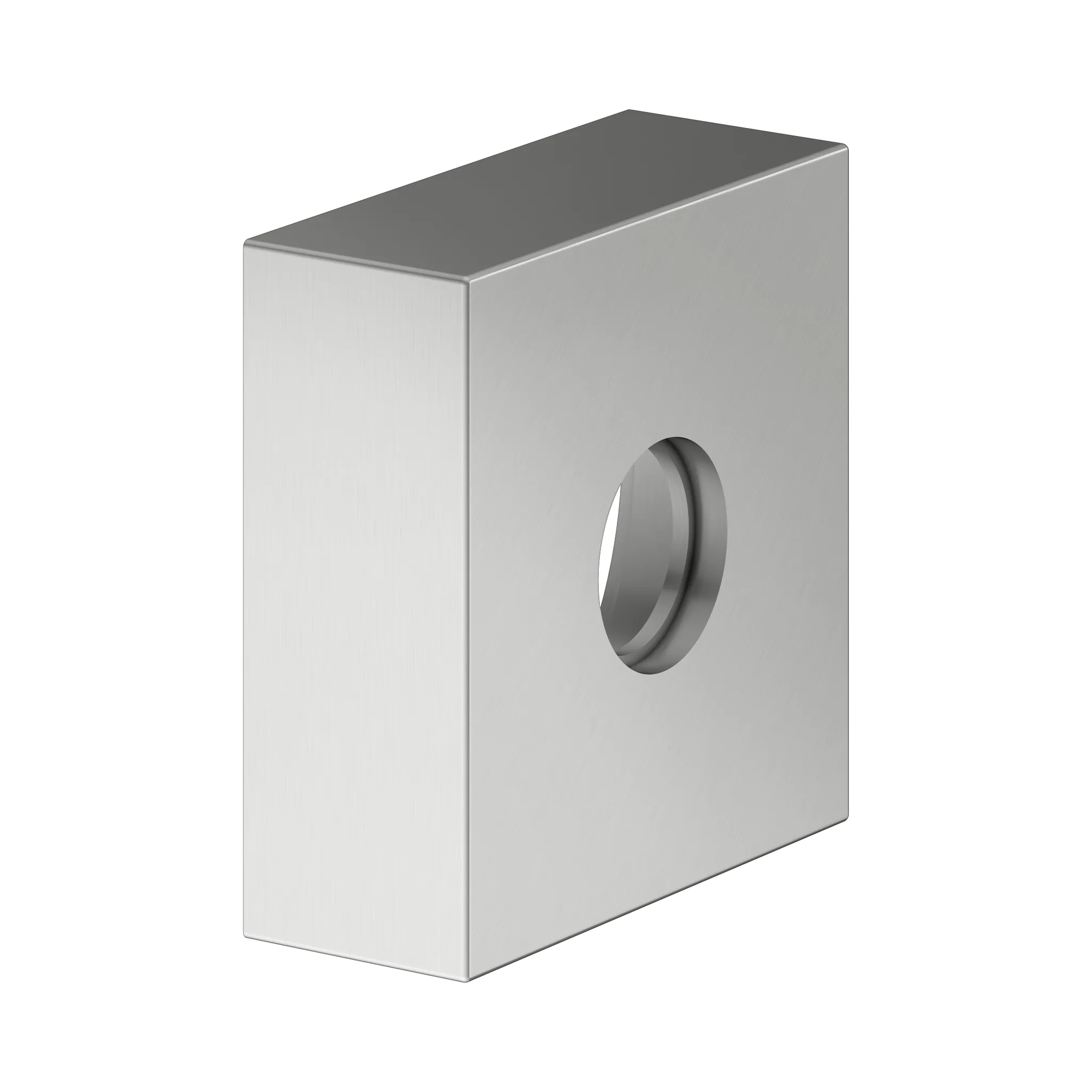 KEUCO IXMO Verlängerungs-Rosette für G½ Anschlüsse Unterputz Wanneneinlauf/Schlauchanschl. Höhe 25 mm Edelstahl-finish