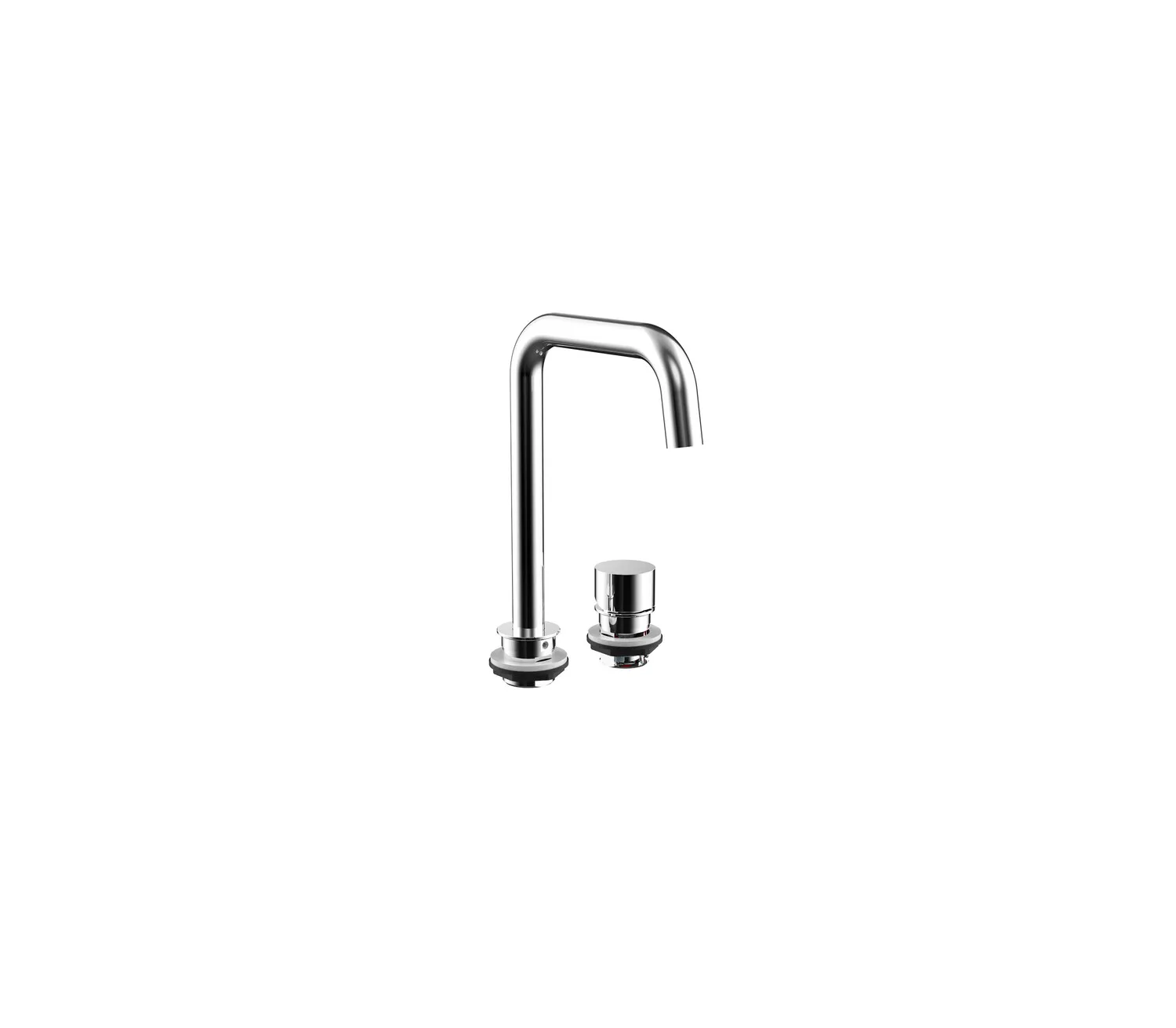 Waschtischarmatur evo, 2-Loch, für Waschtisch 600 mm, chrom Waschtischarmatur evo, 2-Loch, für Waschtisch 600 mm, chrom