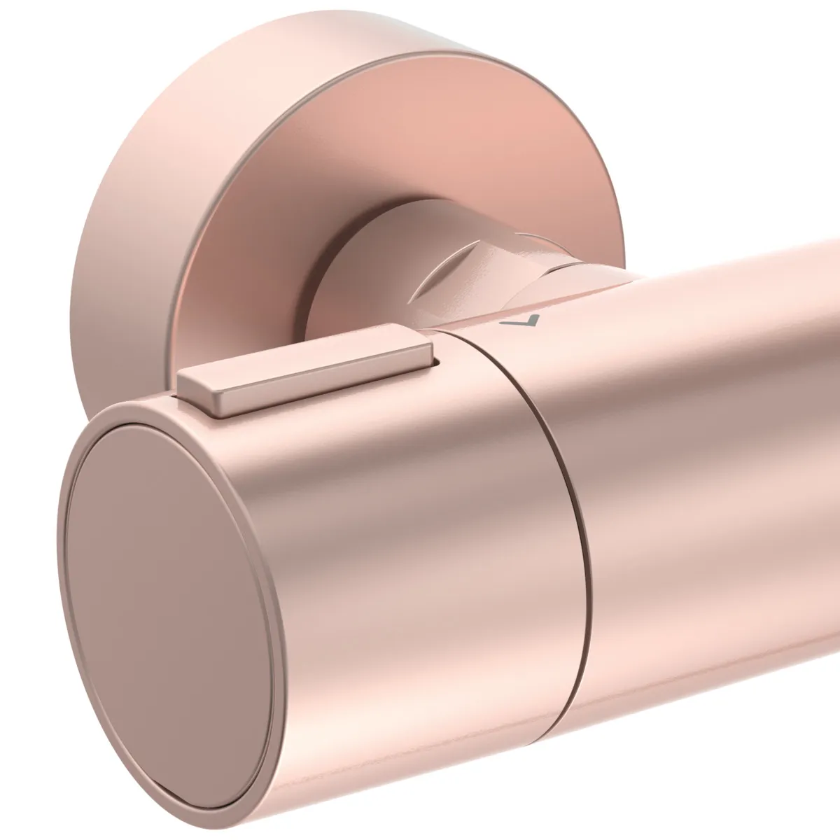 Gleitstangekombination „Ceratherm Alu“, Befestigung verdeckt in Rose Gleitstangekombination „Ceratherm Alu“, Befestigung verdeckt in Rose