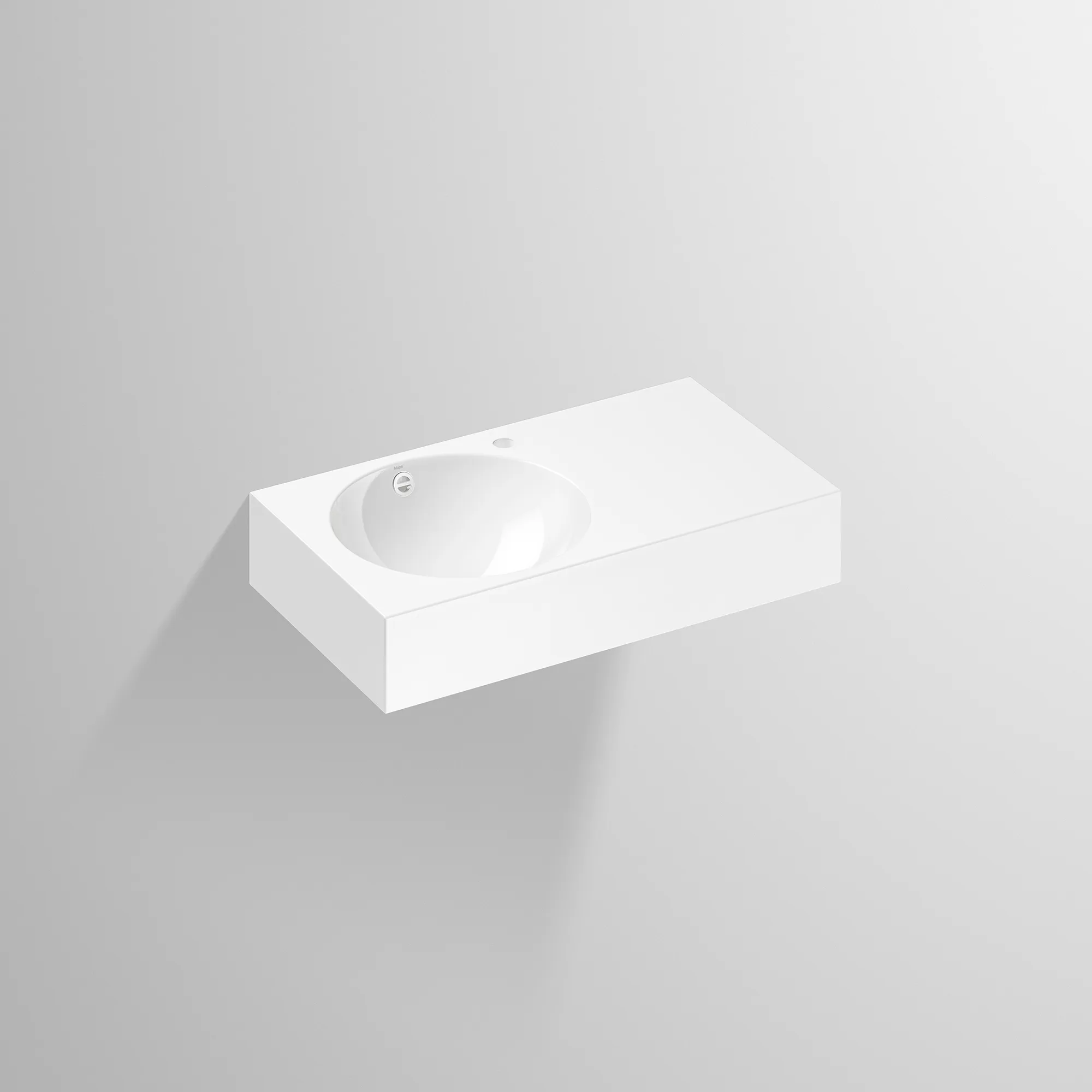 Waschbecken „MC-Serie“ 800 × 160 mm, links, Hahnlochposition rechts mit ProShield Waschbecken „MC-Serie“ 800 × 160 mm, links, Hahnlochposition rechts mit ProShield