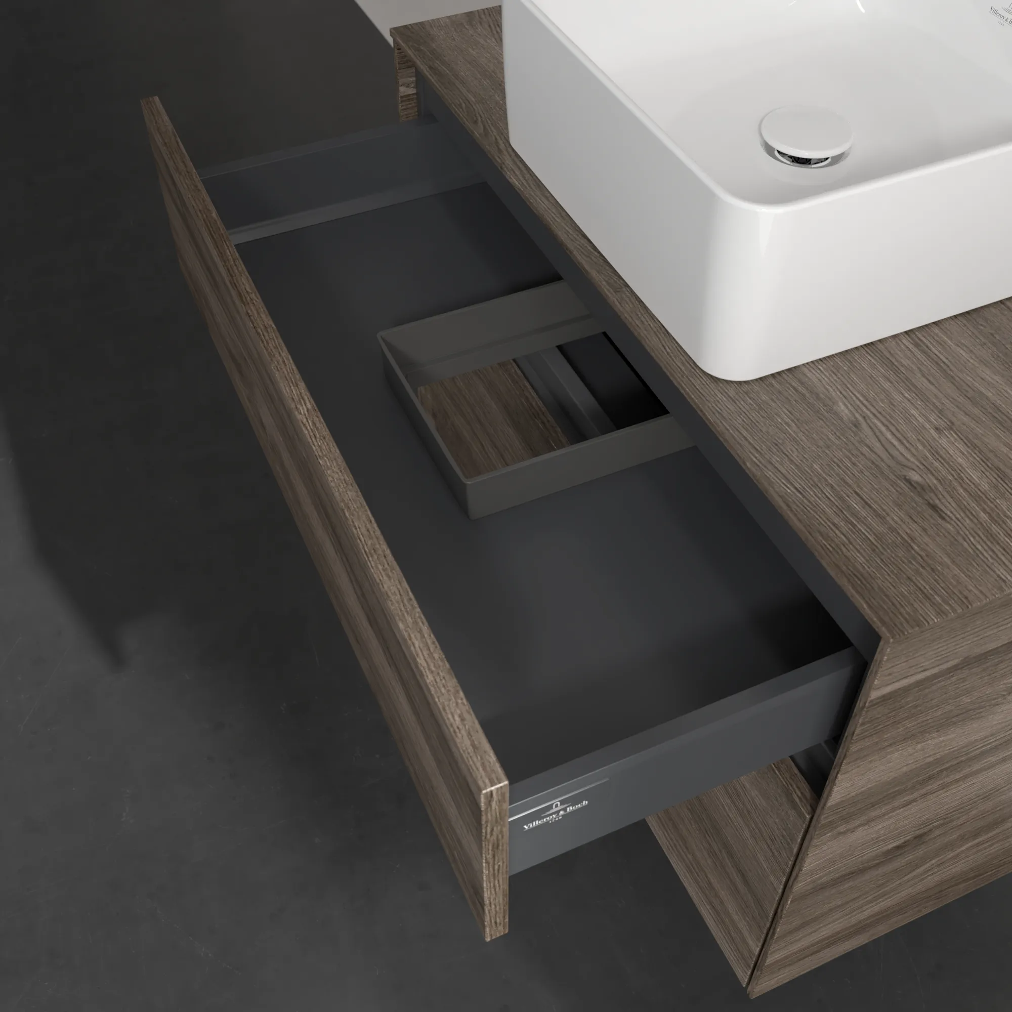 Villeroy & Boch Collaro Waschbeckenunterschrank C03700 800x548x500mm Stone Oak