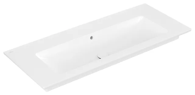 Villeroy & Boch Wandwaschtisch „Venticello“ 1200 × 500 × 175 mm, für Becken mittig, ohne Hahnlochbohrung in Stone White