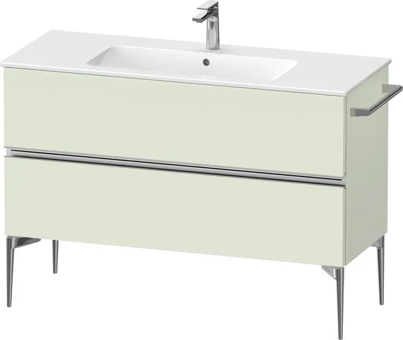 Duravit Waschtischunterschrank „Sivida“ 121 × 59,1 × 47,7 cm Blassgrün Matt