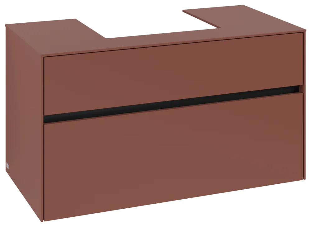 Villeroy & Boch Collaro Waschbeckenunterschrank C016B0, 1000 x 548 x 500 mm, Wine Red