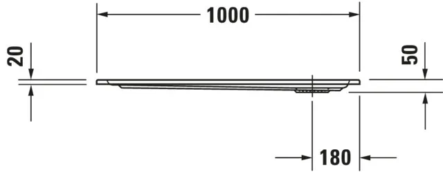 Duravit quadrat Duschwanne „Starck Slimline“ 100 × 100 cm ohne Antislip Duravit quadrat Duschwanne „Starck Slimline“ 100 × 100 cm ohne Antislip