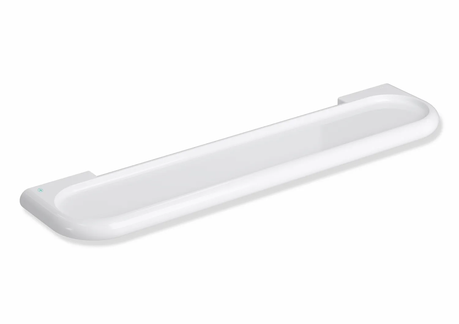 active+ Ablage der Serie 477, Polyamid, antimikrobiell, 600 mm breit, 26 mm hoch, 140 mm tief, in Farbe 98 (Signalweiß) active+ Ablage der Serie 477, Polyamid, antimikrobiell, 600 mm breit, 26 mm hoch, 140 mm tief, in Farbe 98 (Signalweiß)