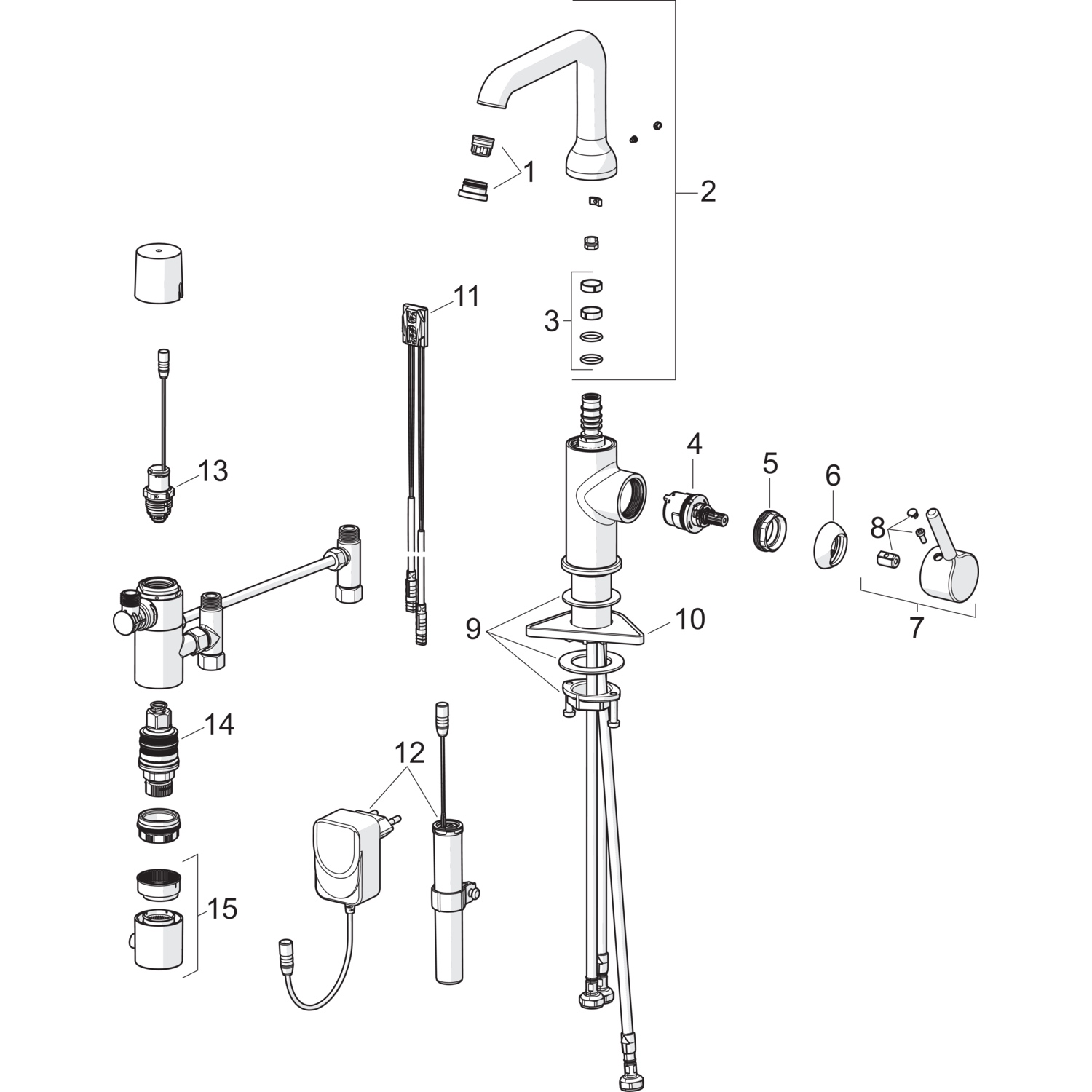 Waschtischarmatur „Vantis Style“ Ausladung 147 mm in Chrom Waschtischarmatur „Vantis Style“ Ausladung 147 mm in Chrom
