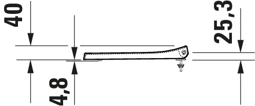 Duravit Urinaldeckel „Viu“ 31,5 × 34,5 × 3,7 cm