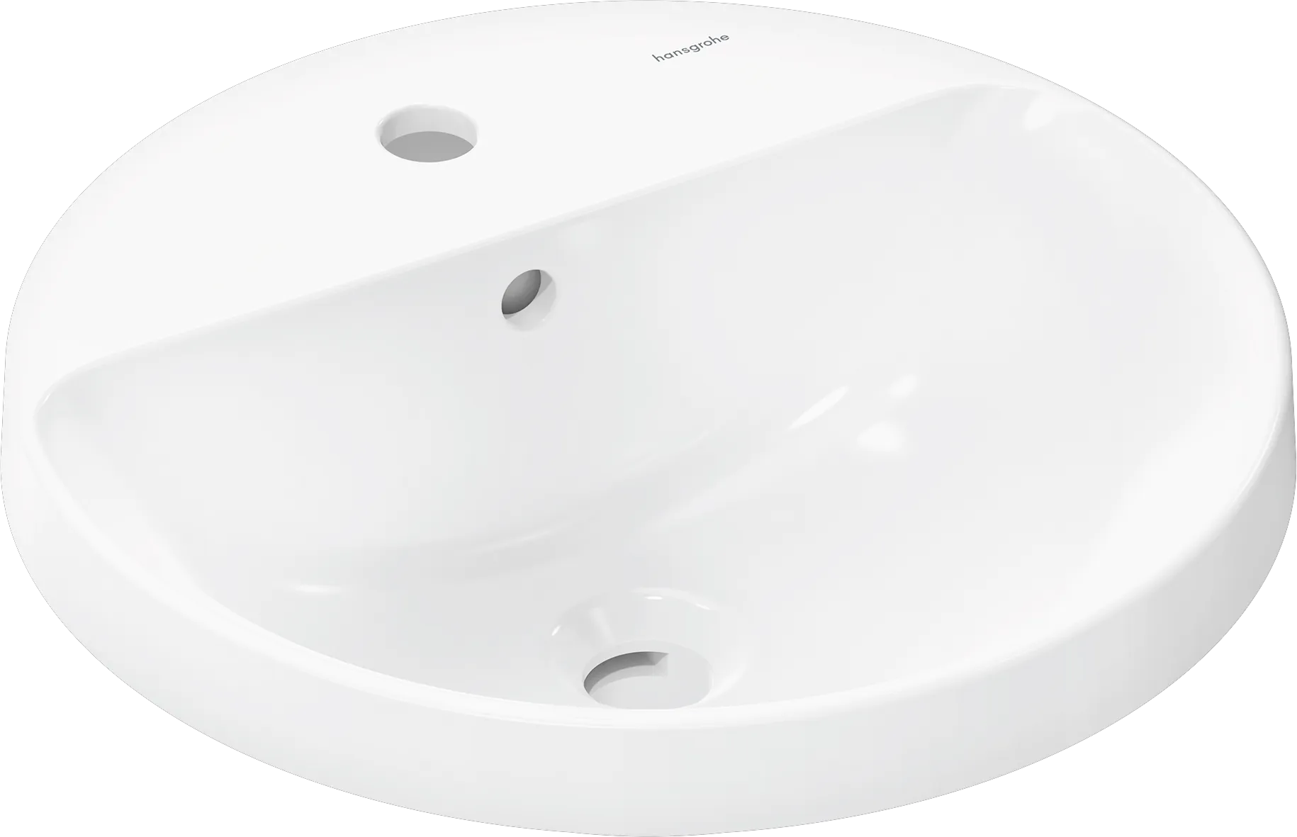 Hansgrohe Xuniva S Einbauwaschtisch 450⁄450 mit Hahnloch und Überlauf, Weiß Hansgrohe Xuniva S Einbauwaschtisch 450⁄450 mit Hahnloch und Überlauf, Weiß