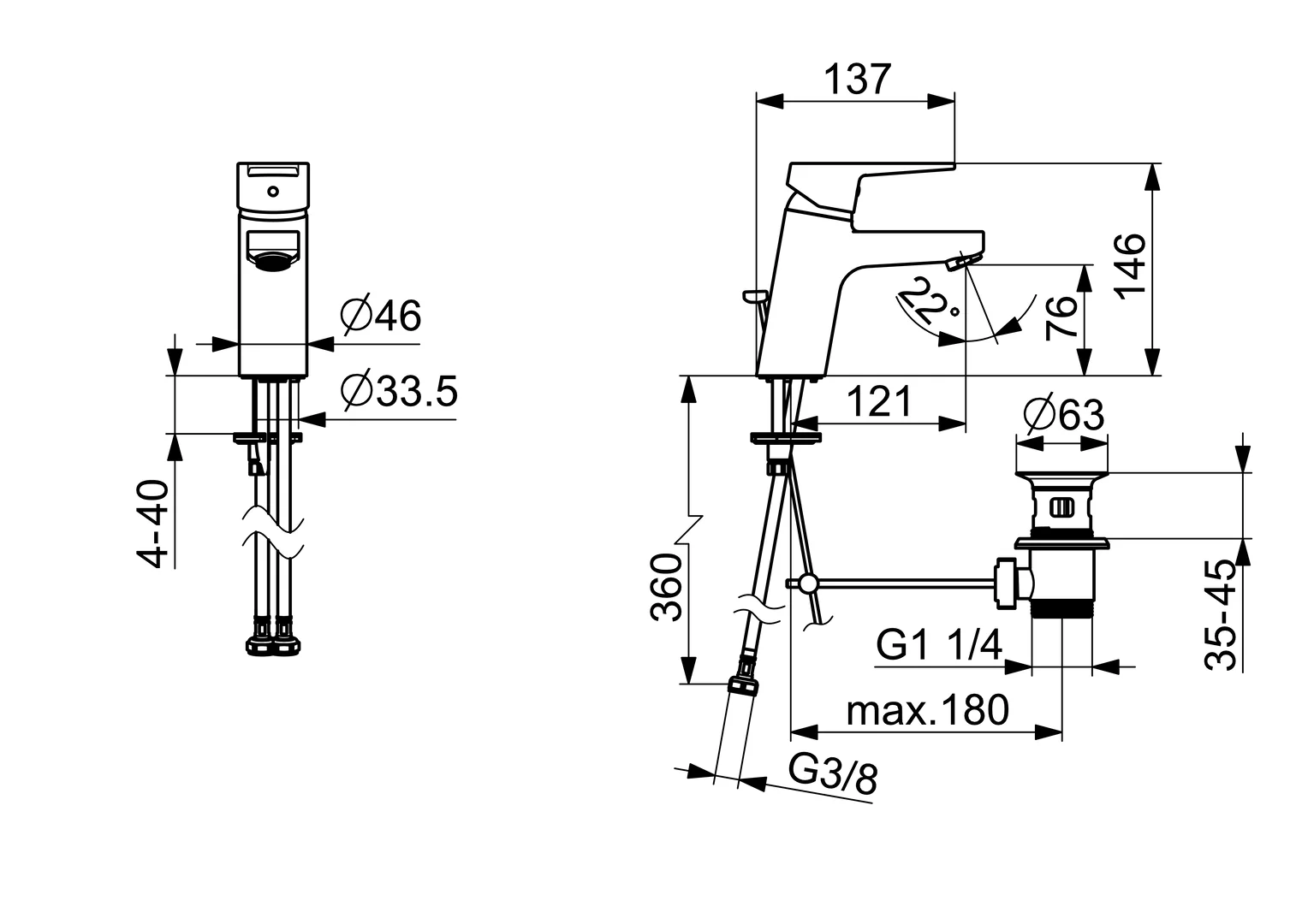 HansaTWIST Waschtischarmatur Einhebelmischer HansaTWIST 0909 Chrom DN15 HansaTWIST Waschtischarmatur Einhebelmischer HansaTWIST 0909 Chrom DN15