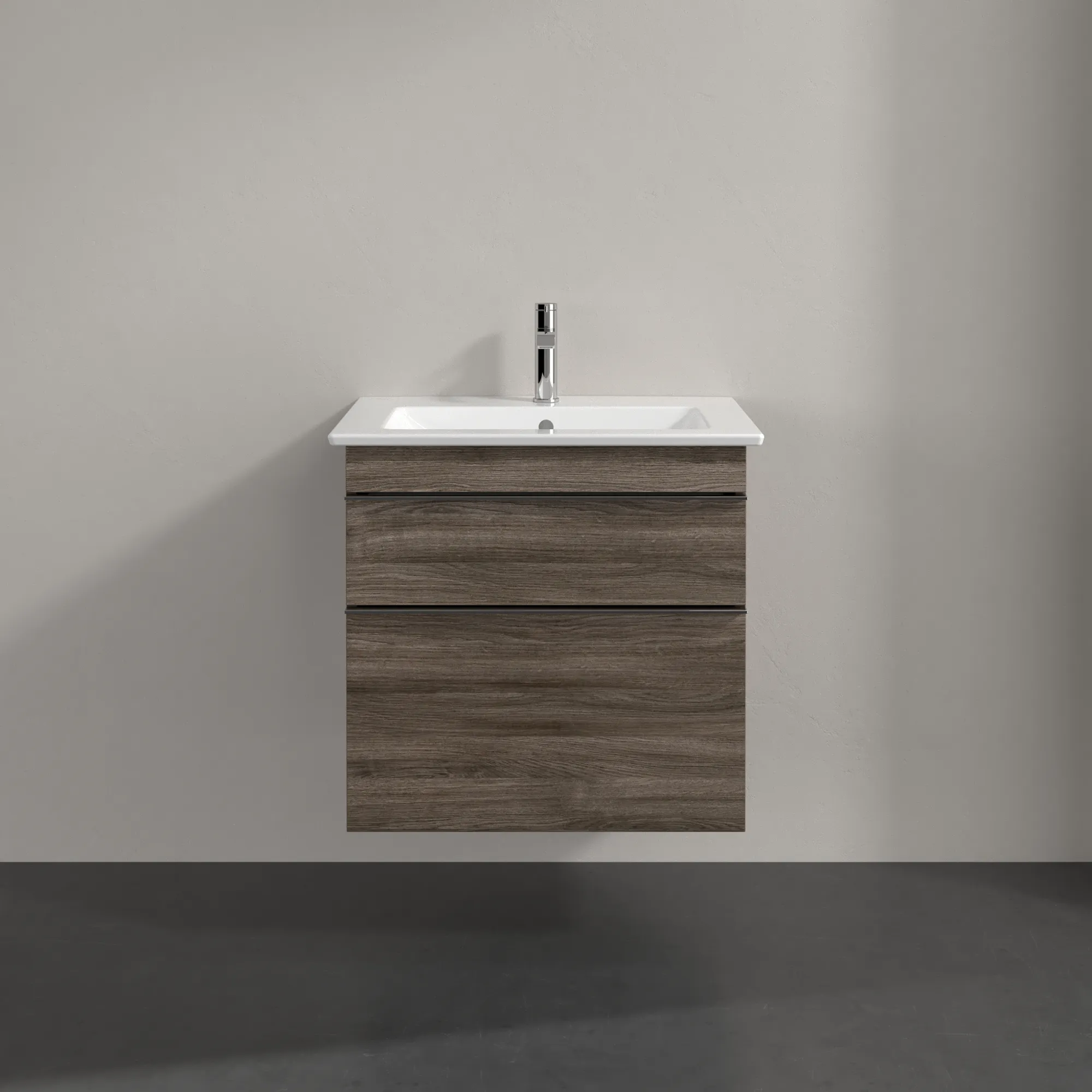 Villeroy & Boch Waschtischunterschrank „Venticello“ für Schrankwaschtisch 603 × 590 × 502 mm Stone Oak, für Becken mittig