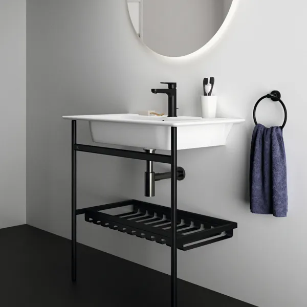 Waschbecken „i.life A“ 84 × 46 × 15,5 cm, Hahnlochposition mittig Waschbecken „i.life A“ 84 × 46 × 15,5 cm, Hahnlochposition mittig
