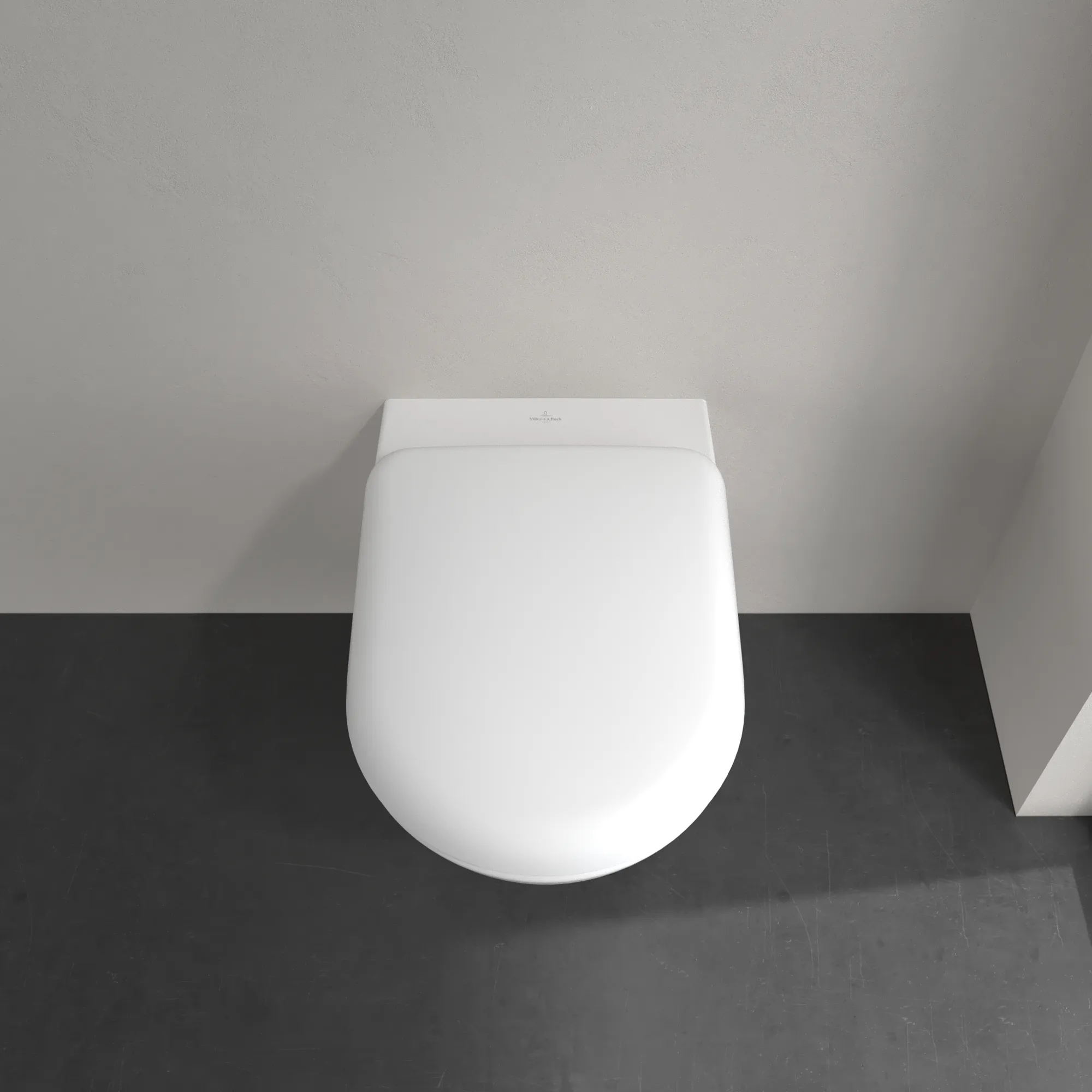 Villeroy & Boch Tiefspül-WC Antao 4674T0, spülrandlos, wandhängend, Stone White CeramicPlus, 370x560 mm, Höhe 355 mm, TwistFlush-Technologie Villeroy & Boch Tiefspül-WC Antao 4674T0, spülrandlos, wandhängend, Stone White CeramicPlus, 370x560 mm, Höhe 355 mm, TwistFlush-Technologie