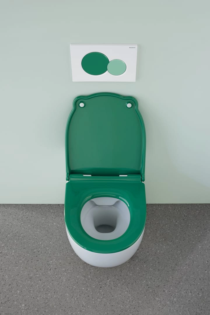 Geberit WC-Sitz ehemals Keramag „Bambini“ in waldgrün Geberit WC-Sitz ehemals Keramag „Bambini“ in waldgrün