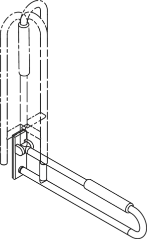 HEWI Stützklappgriff mobil „Serie 801“ HEWI Stützklappgriff mobil „Serie 801“