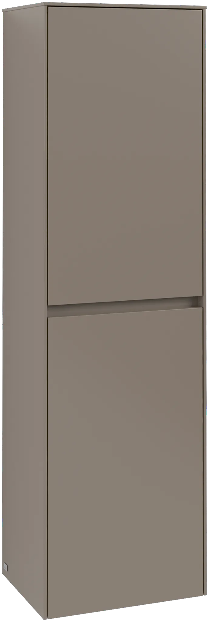 Villeroy & Boch Hochschrank mit Wäschekorb „Collaro“ 45,4 × 153,8 × 34,9 cm ohne Beleuchtung, Anschlag links, 1 Tür