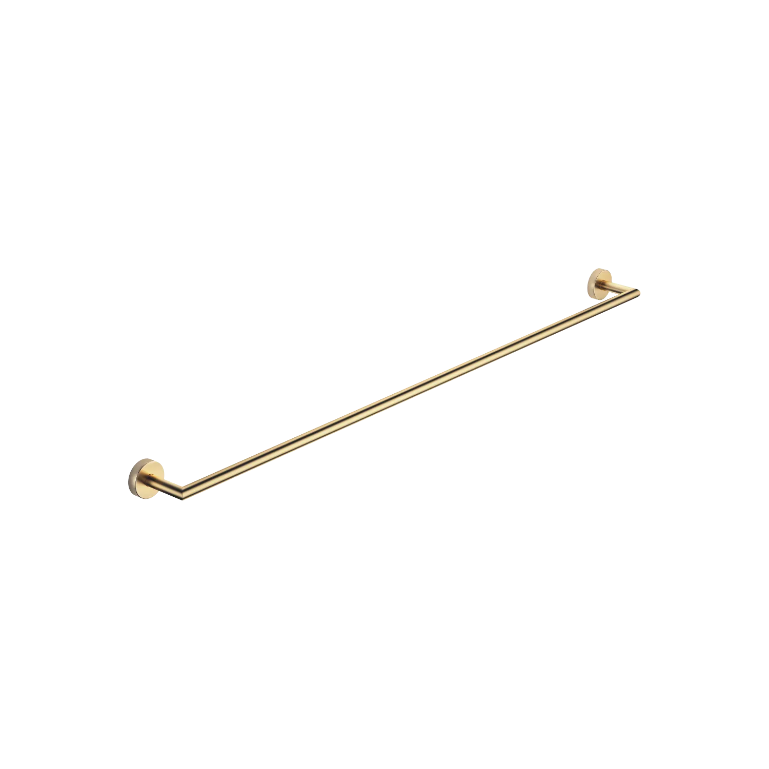 Dornbracht Badetuchhalter SERIENSPEZIFISCH Gold gebürstet PVD, 800 x 840 mm, Höhe 40 mm, Rosette Ø 40 mm, Ausladung 65 mm