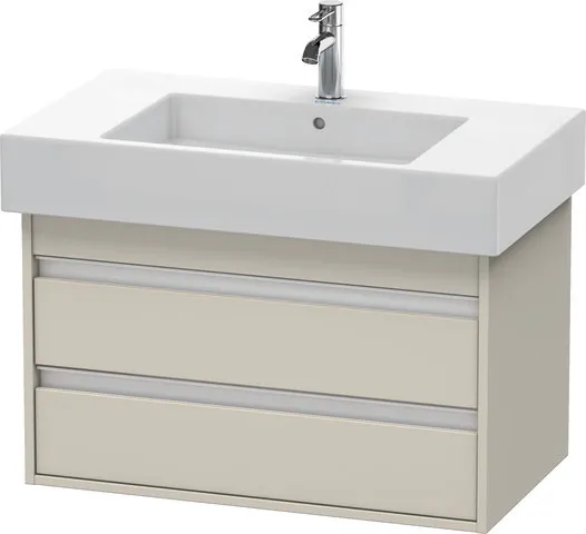 Duravit Waschtischunterschrank wandhängend „Ketho“ 80 × 48 × 45,5 cm Taupe Matt Duravit Waschtischunterschrank wandhängend „Ketho“ 80 × 48 × 45,5 cm Taupe Matt