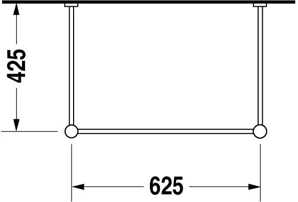 Duravit Metallkonsole Vero, Chrom Poliert, höhenverstellbar, 425x625x715-780 mm Duravit Metallkonsole Vero, Chrom Poliert, höhenverstellbar, 425x625x715-780 mm
