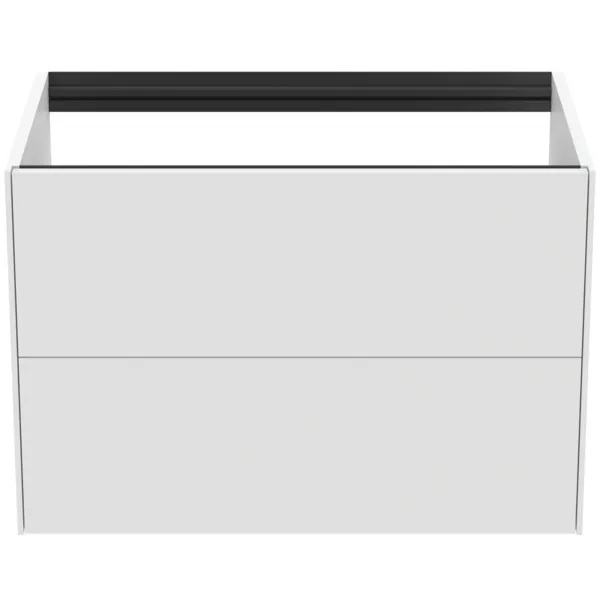 Ideal Standard Waschtischunterschrank Conca, 2 Auszüge, ohne Platte, 800x505x540mm, Weiß