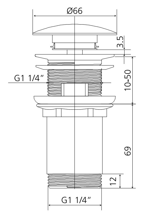 "AqvaTechnik" Permanent Ablauf- Ablaufgarnitur 1"1/4 mit keram. Stopfen/weiß für Waschtische ohne Überlauf "AqvaTechnik" Permanent Ablauf- Ablaufgarnitur 1"1/4 mit keram. Stopfen/weiß für Waschtische ohne Überlauf