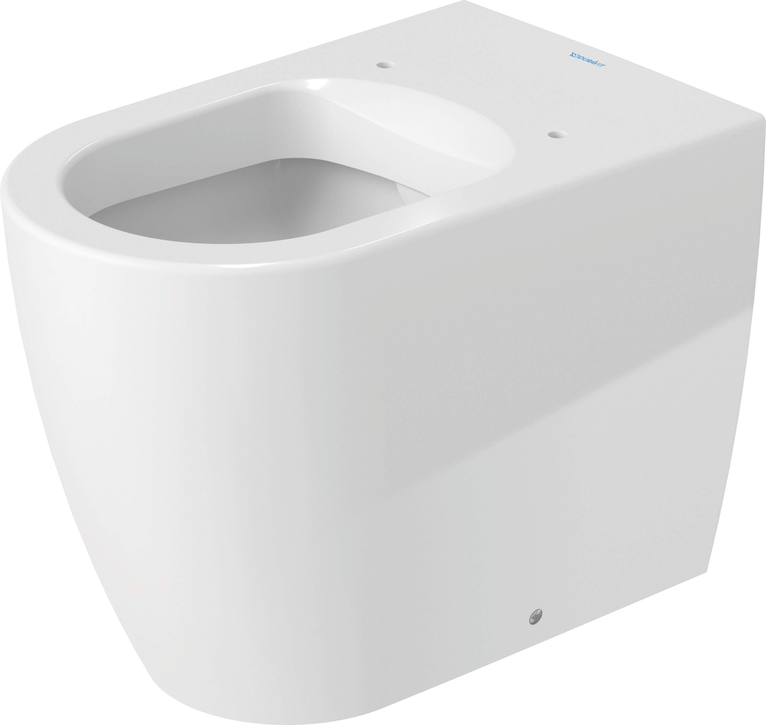 Stand-Tiefspül-WC back to wall „ME by Starck“ 37 × 40 × 60 cm in mit HygieneGlaze
