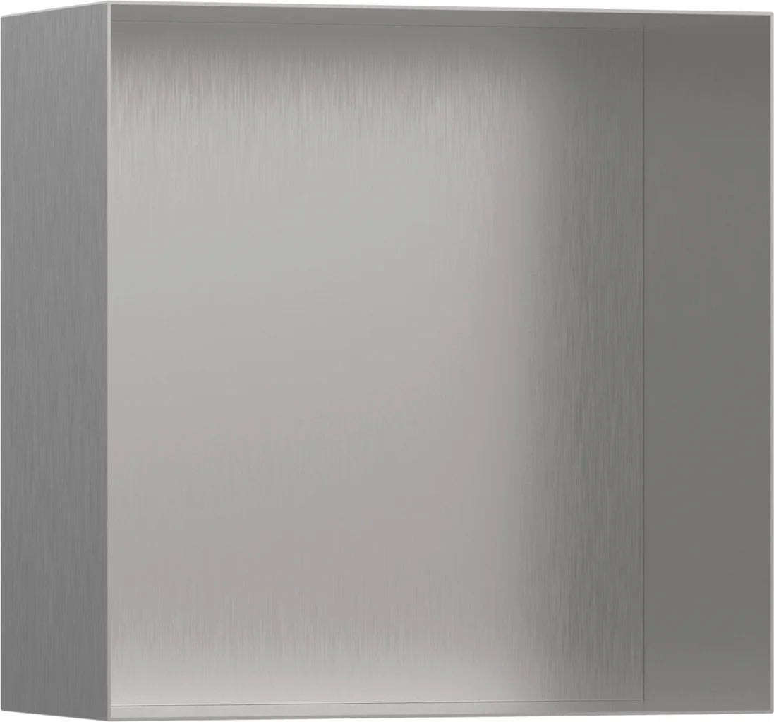 Hansgrohe XtraStoris Minimalistic Wandnische rahmenlos 300x300x140 mm Edelstahl gebürstet