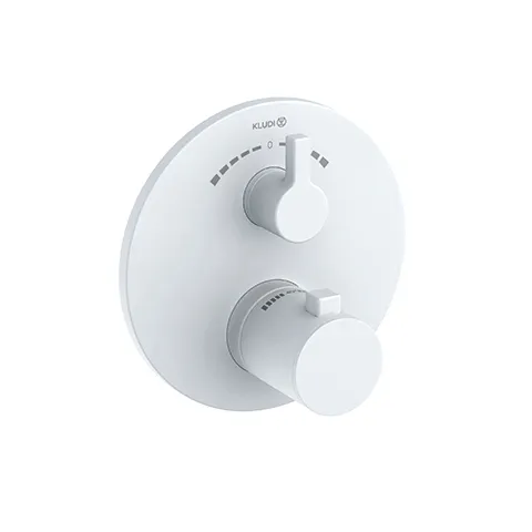 Kludi NOVA FONTE Feinbau-Set, Unterputz-Wanne-Brause-Thermostat-Armatur, mattweiß, für Kludi SLIM.BOXX Unterputzkörper 88022, Wandmontage Kludi NOVA FONTE Feinbau-Set, Unterputz-Wanne-Brause-Thermostat-Armatur, mattweiß, für Kludi SLIM.BOXX Unterputzkörper 88022, Wandmontage