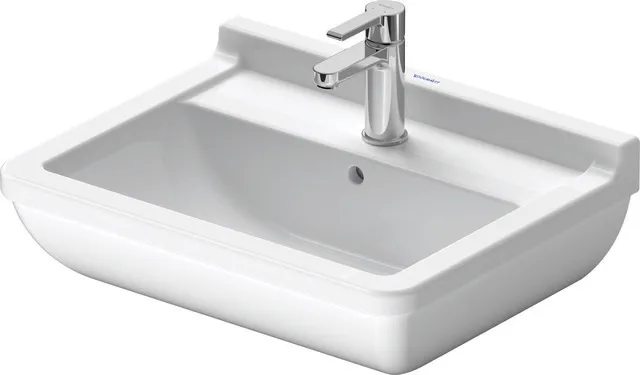 Wandwaschtisch „Starck 3“, mit Überlauf, Hahnlochposition mittig Größe: 55 × 43 cm / Hahnlochbohrung: mit 1×1 Hahnlochbohrung / Hahnlochposition: mittig / Oberflächenveredelung: mit WonderGliss / Überlauf: mit Überlauf Wandwaschtisch „Starck 3“, mit Überlauf, Hahnlochposition mittig Größe: 55 × 43 cm / Hahnlochbohrung: mit 1×1 Hahnlochbohrung / Hahnlochposition: mittig / Oberflächenveredelung: mit WonderGliss / Überlauf: mit Überlauf