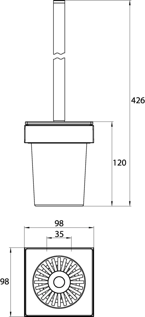 emco liaison BürstengarniturGlasteil satiniert, chrom emco liaison BürstengarniturGlasteil satiniert, chrom