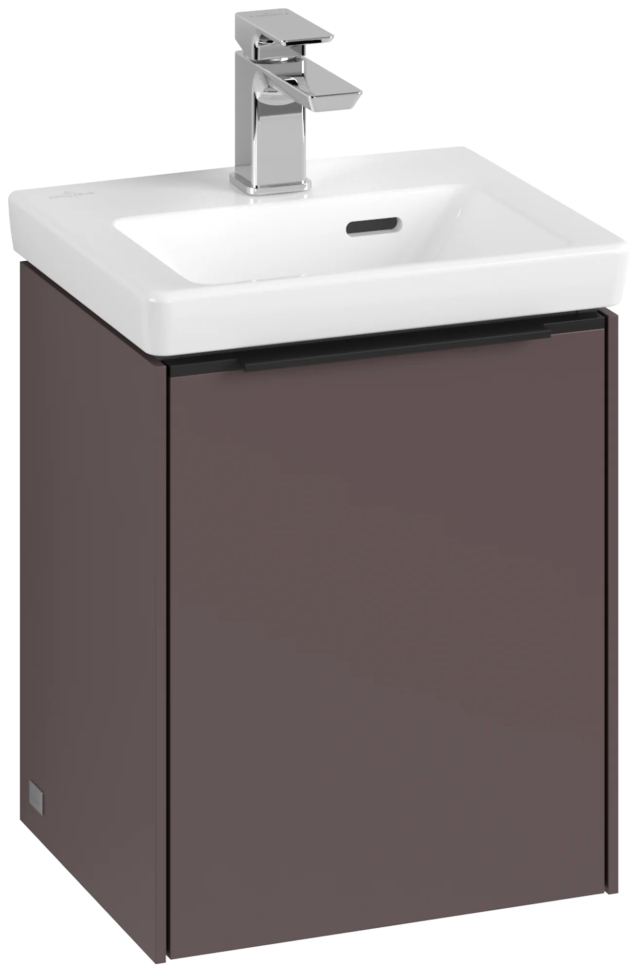Villeroy & Boch Waschbeckenunterschrank Subway 3.0, Eckig, Dark Berry, 351 x 429 x 293 mm, 1 Tür, SoftClosing, Wandmontage Villeroy & Boch Waschbeckenunterschrank Subway 3.0, Eckig, Dark Berry, 351 x 429 x 293 mm, 1 Tür, SoftClosing, Wandmontage