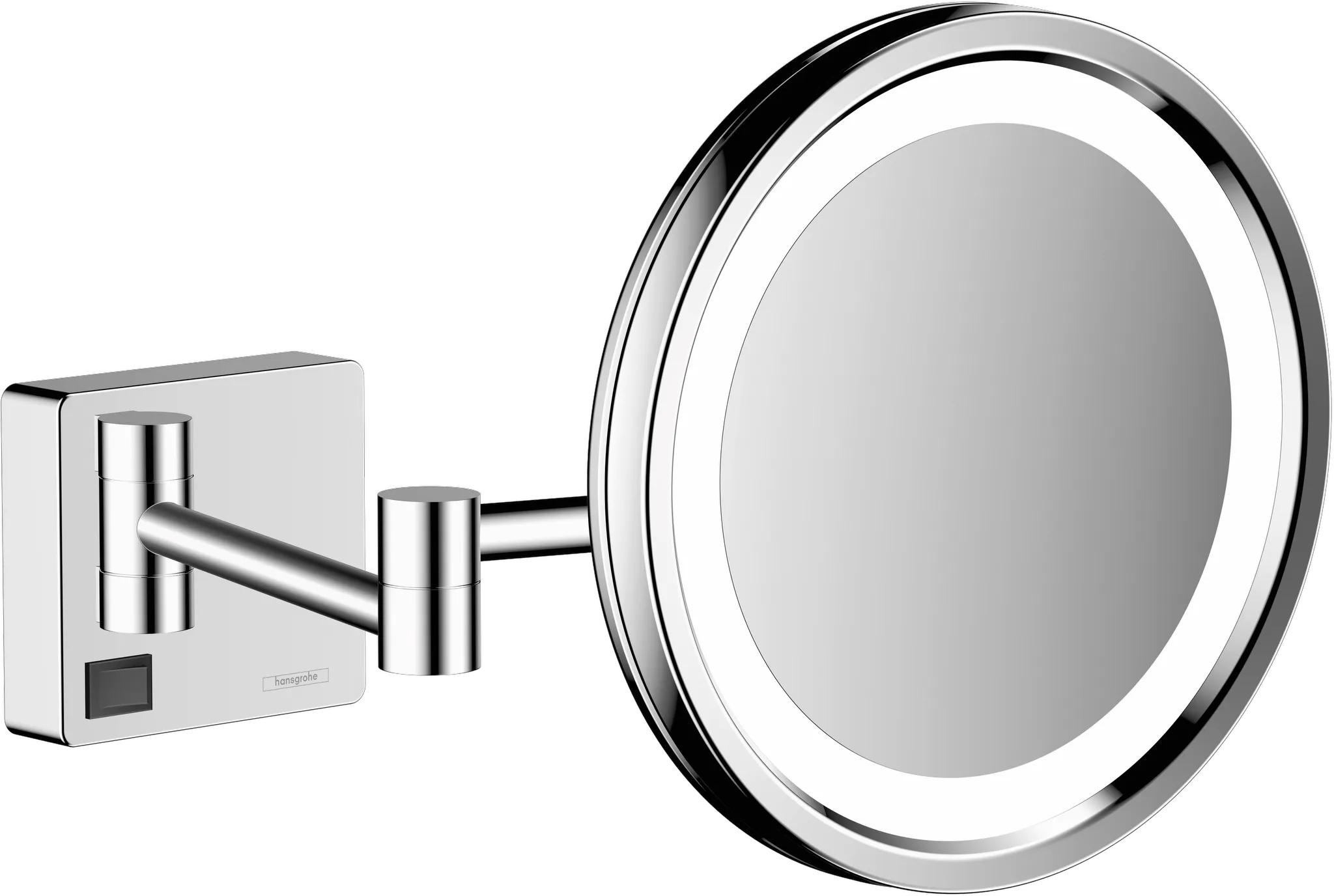 Rasierspiegel AddStoris chrom mit LED Licht Rasierspiegel AddStoris chrom mit LED Licht