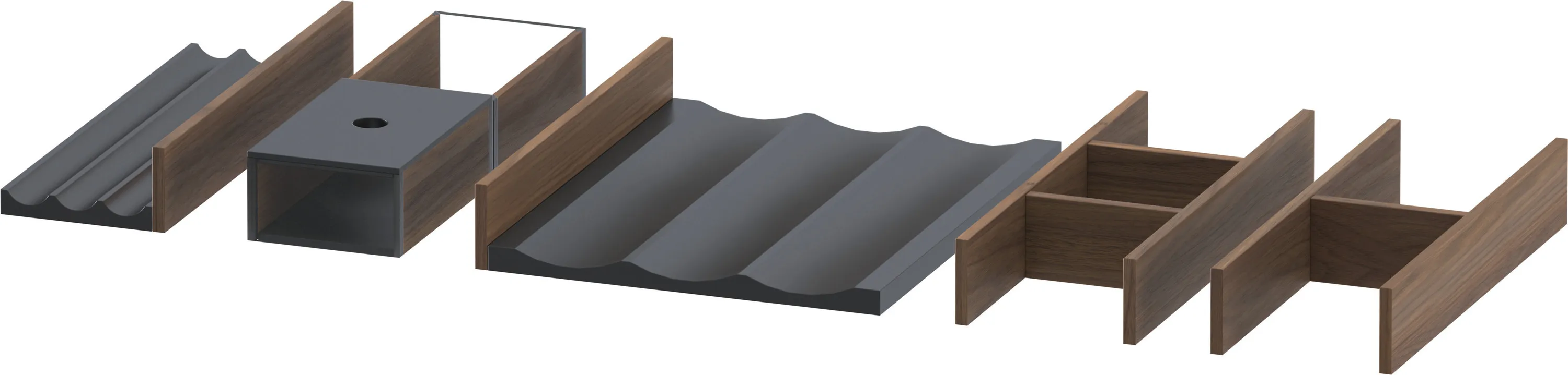 Duravit Einrichtungssystem Set 69,6 cm in / / Duravit Einrichtungssystem Set 69,6 cm in / /