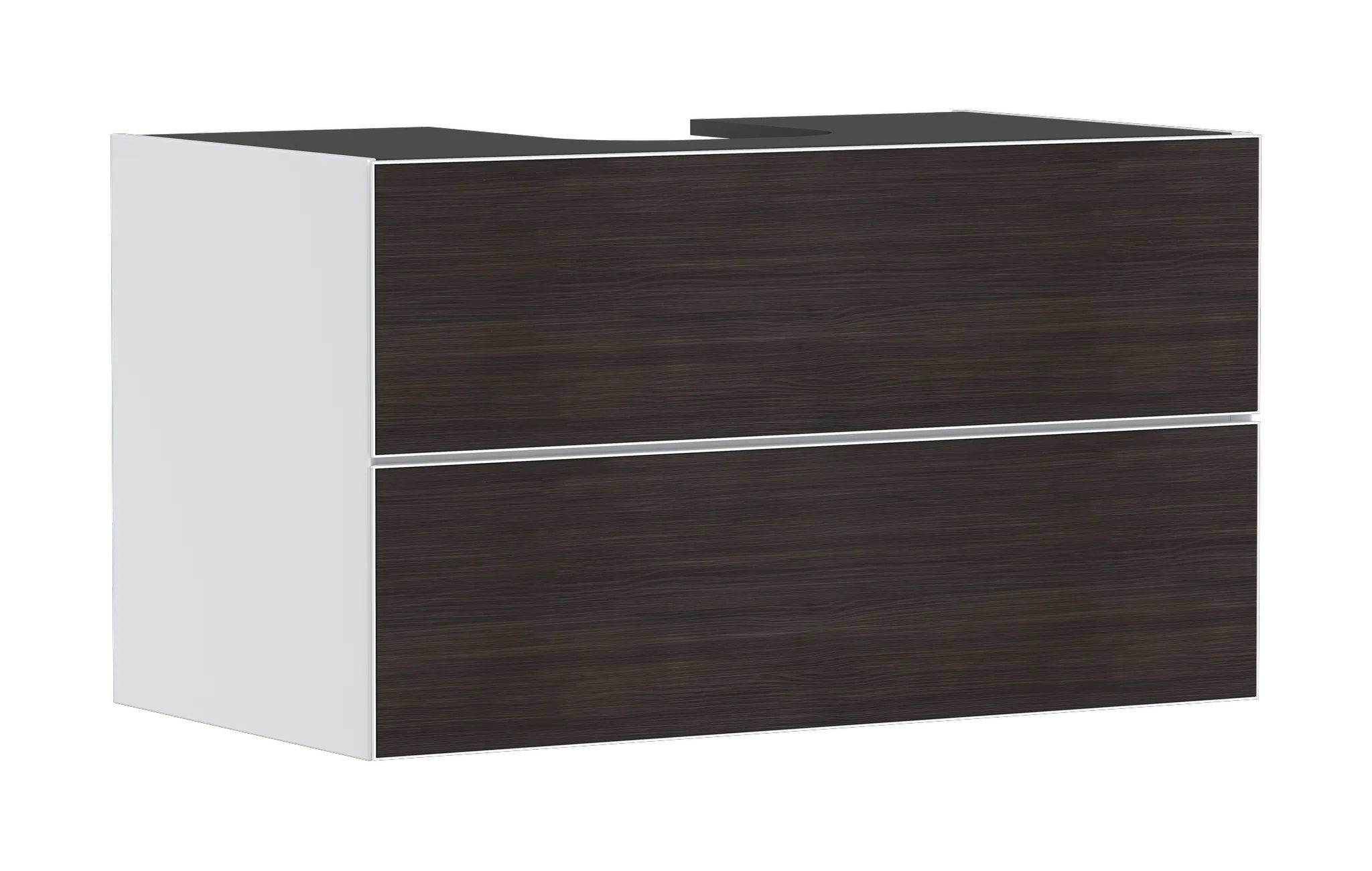 Xevolos E Waschtischunterschrank Mattweiß 980/550 mit 2 Schubkästen für Konsolen mit Aufsatzwaschtisch geschliffen Weiß Metallic Xevolos E Waschtischunterschrank Mattweiß 980/550 mit 2 Schubkästen für Konsolen mit Aufsatzwaschtisch geschliffen Weiß Metallic