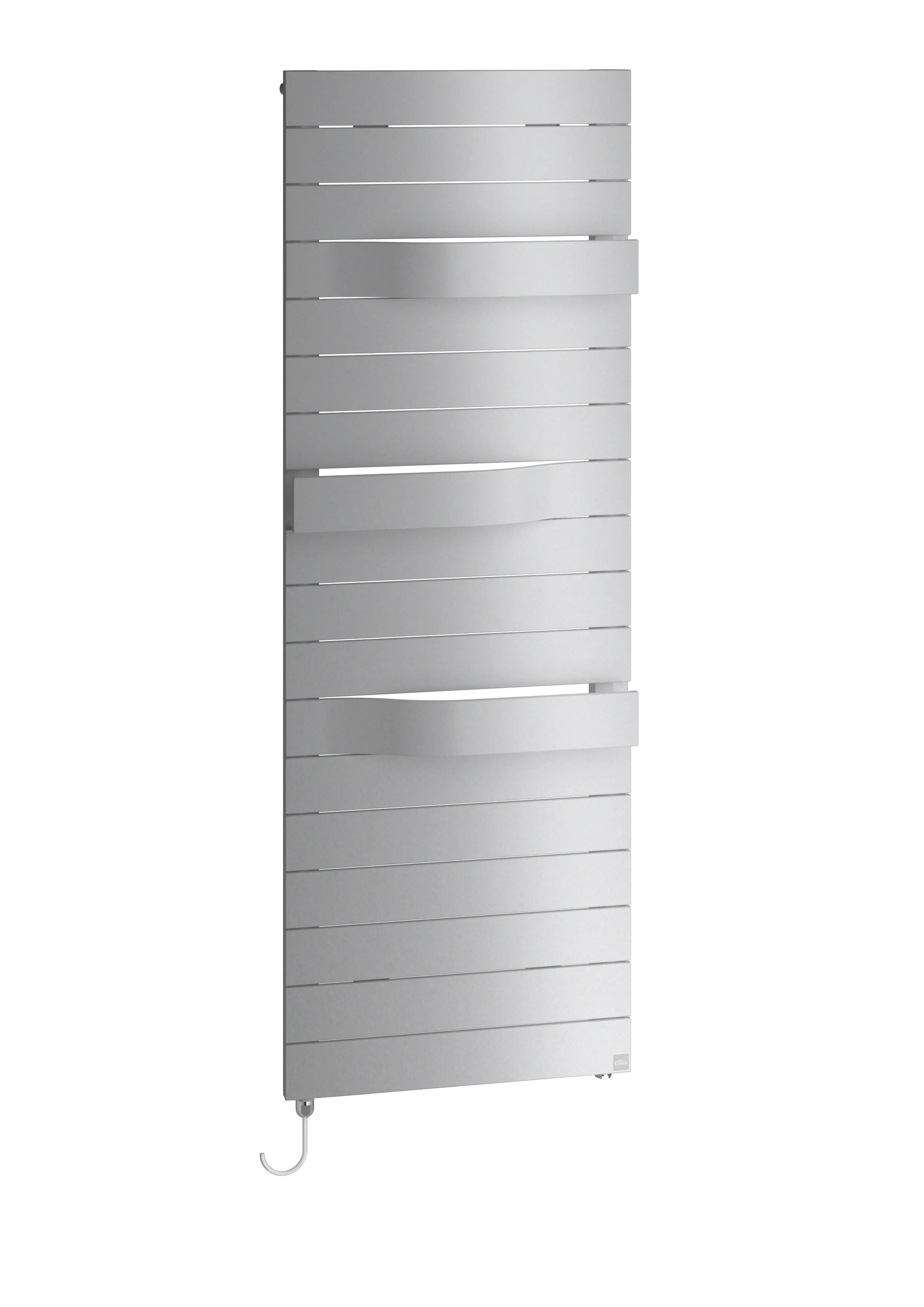 Kermi Design-Elektroheizkörper „Tabeo®-E“ 60 × 143,7 cm in glanzsilber Metallic