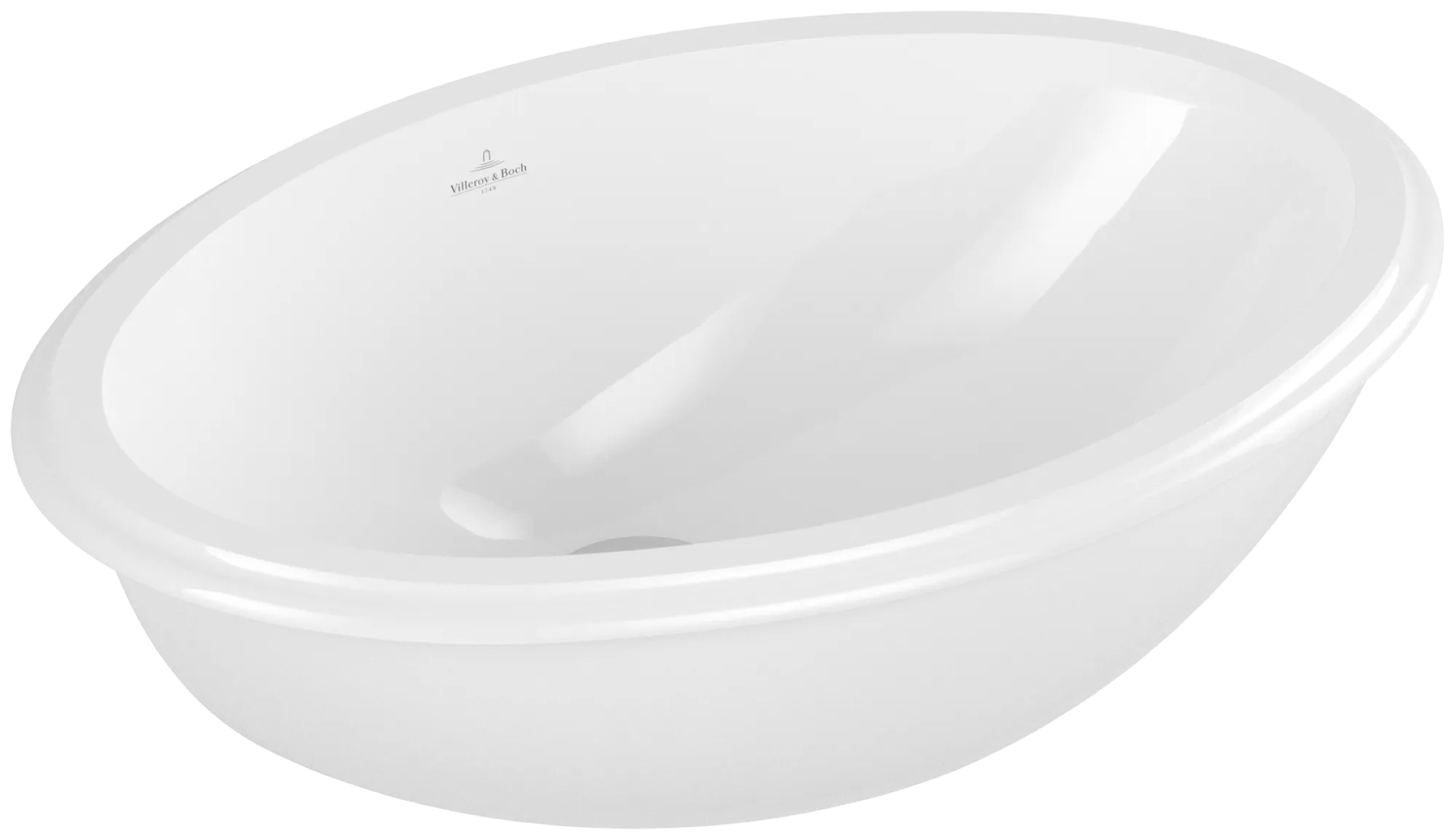 Villeroy & Boch Unterbauwaschtisch „Evana“ 500 × 350 × 200 mm in Weiß Alpin Villeroy & Boch Unterbauwaschtisch „Evana“ 500 × 350 × 200 mm in Weiß Alpin