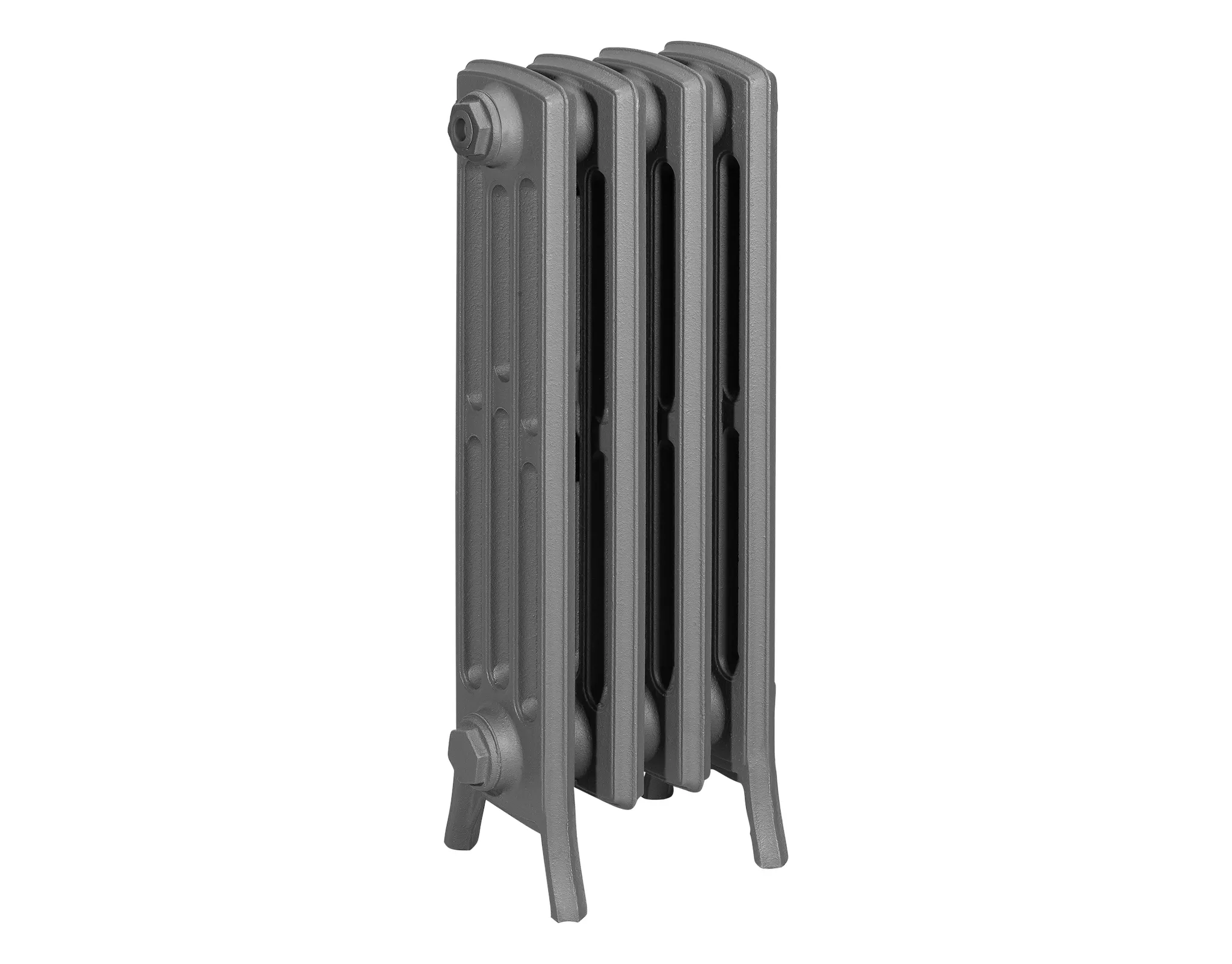 HG-TEC Gussradiator Stockholm RAL 7022, 1 GL BH 658 NA 500 BL 60 BT 144