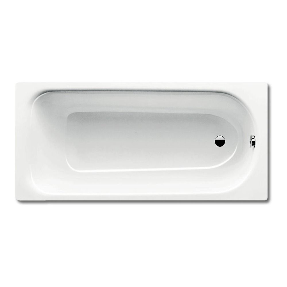 Saniform Plus Stahl Badewanne 373-1 170 x 75 cm inkl. Wannenträger und Kaldewei Ablaufgarnitur Comfort-Level