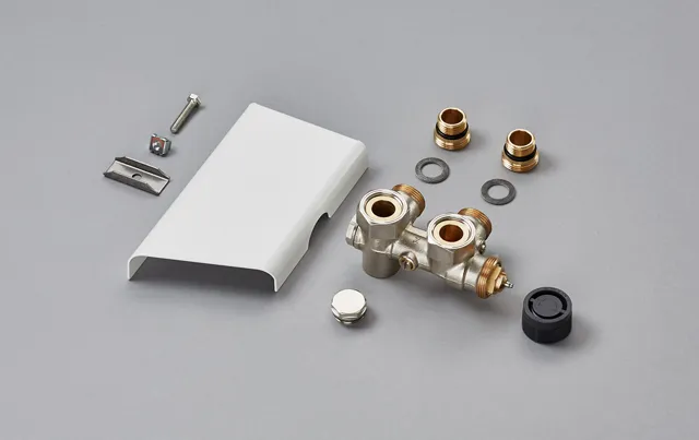 Anschlussarmatur für „Yucca“ Blende kurz in chrom Anschlussarmatur für „Yucca“ Blende kurz in chrom