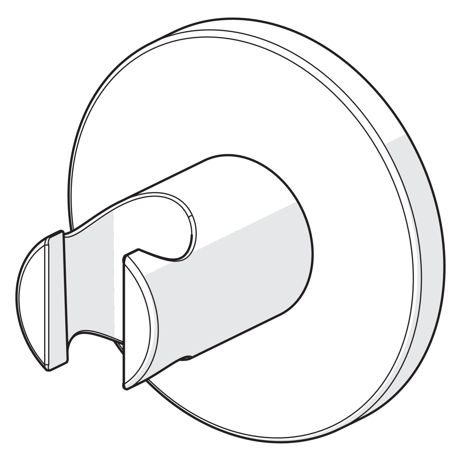 Hansa Wandhalter Hansajet 4444 Rosette rund Chrom Hansa Wandhalter Hansajet 4444 Rosette rund Chrom