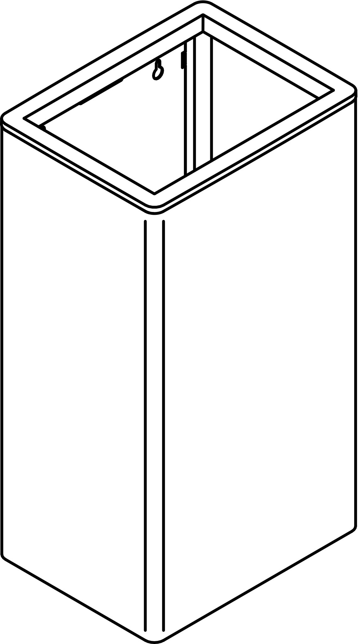 HEWI Papierabfallbehälter „Serie 805“ 27,5 cm
