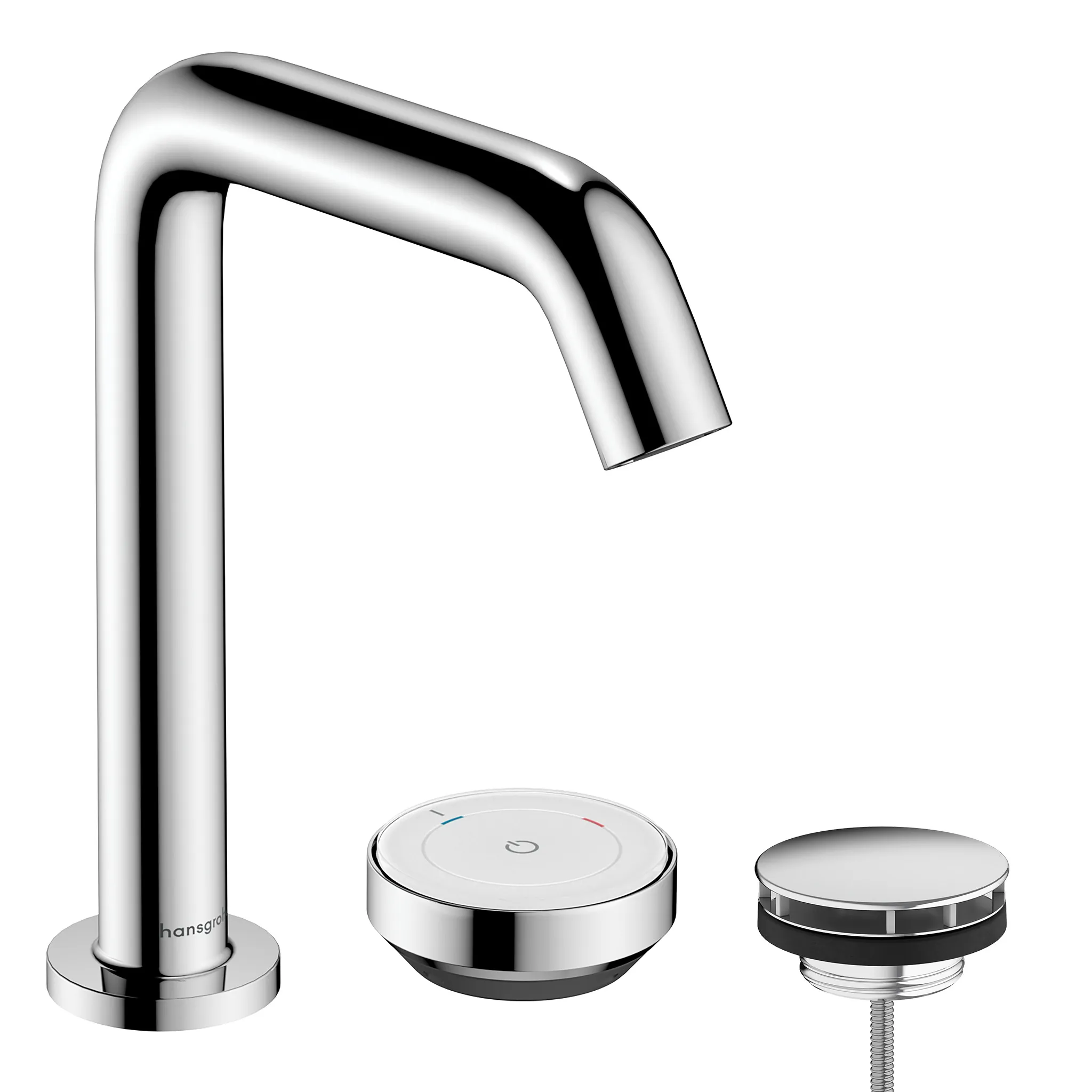Tecturis S 2-Loch Waschtischmischer 150 CoolStart mit Ablaufgarnitur Chrom